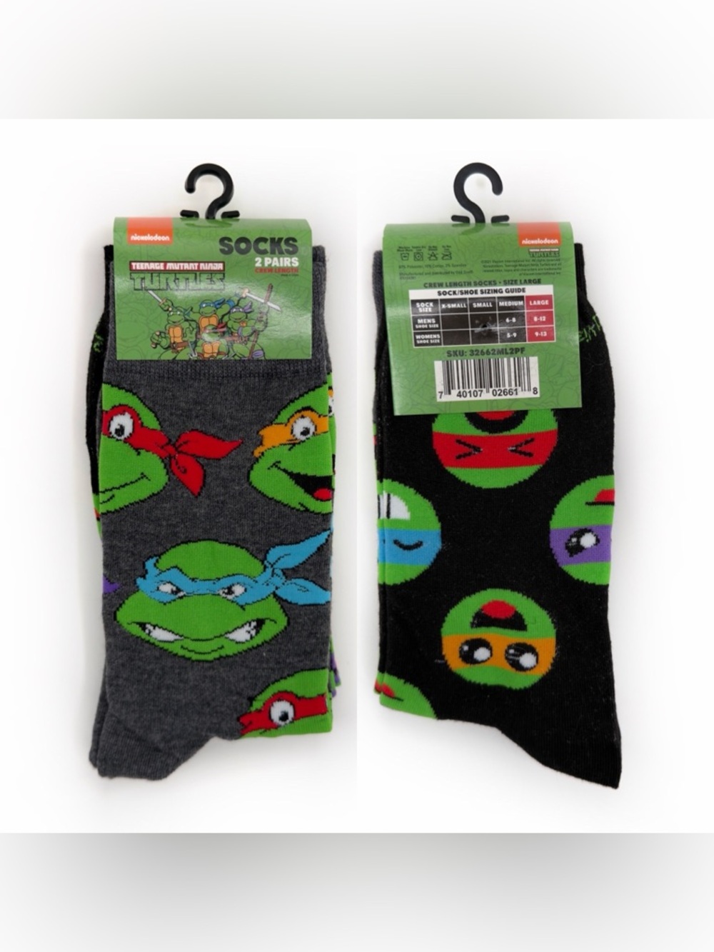 Nickelodeon TMNT Teenage Mutant Ninja Turtles Socks Mens Womens Novelty Gift